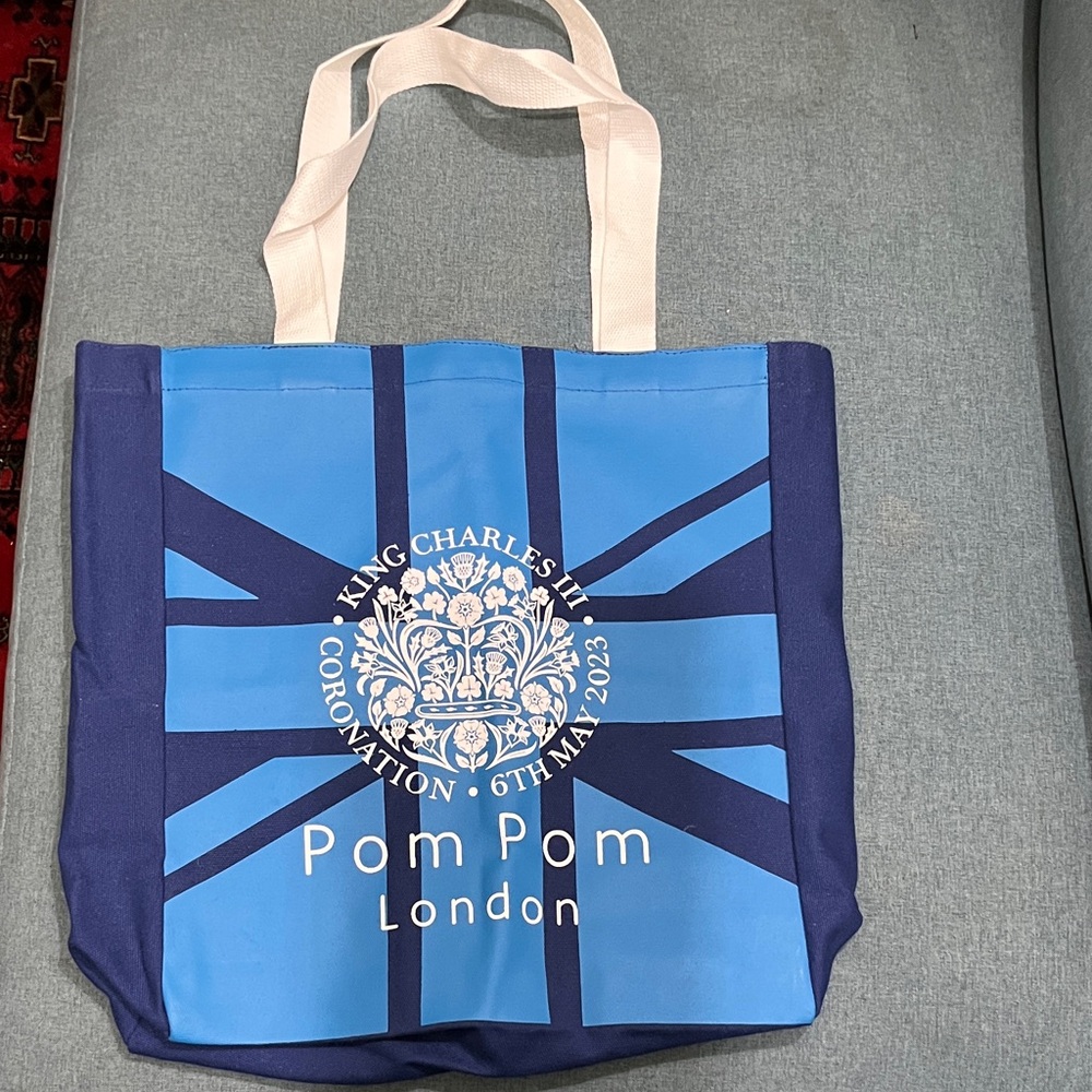 Pom Pom London Coronation Blue Tote